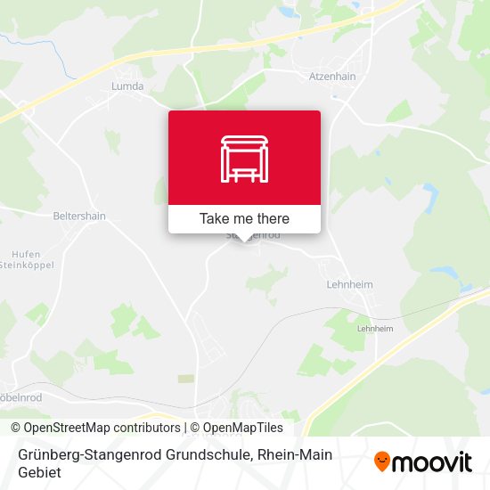 Grünberg-Stangenrod Grundschule map