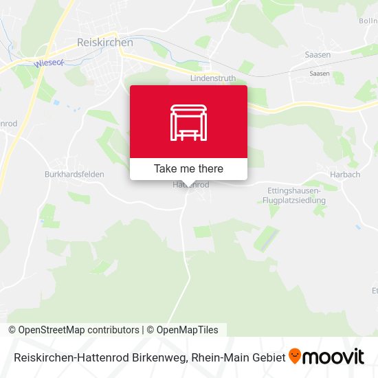 Reiskirchen-Hattenrod Birkenweg map