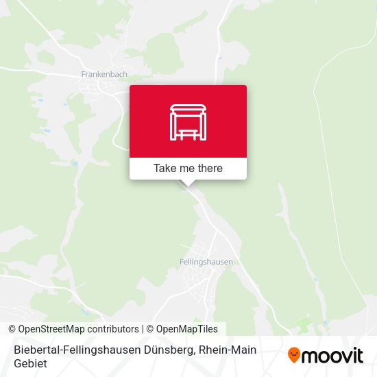 Biebertal-Fellingshausen Dünsberg map
