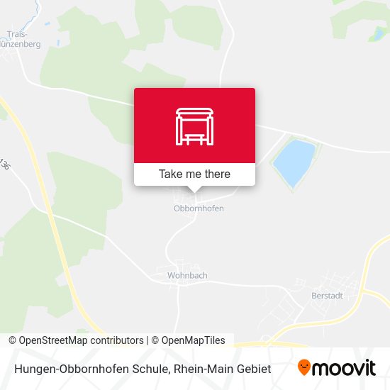 Hungen-Obbornhofen Schule map