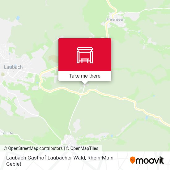 Laubach Gasthof Laubacher Wald map