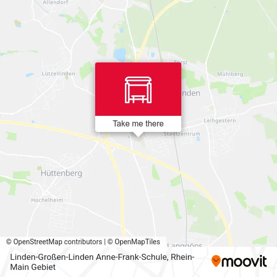 Карта Linden-Großen-Linden Anne-Frank-Schule