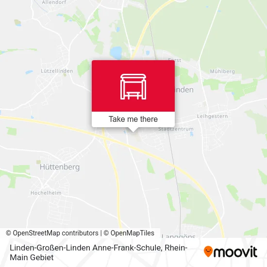 Карта Linden-Großen-Linden Anne-Frank-Schule