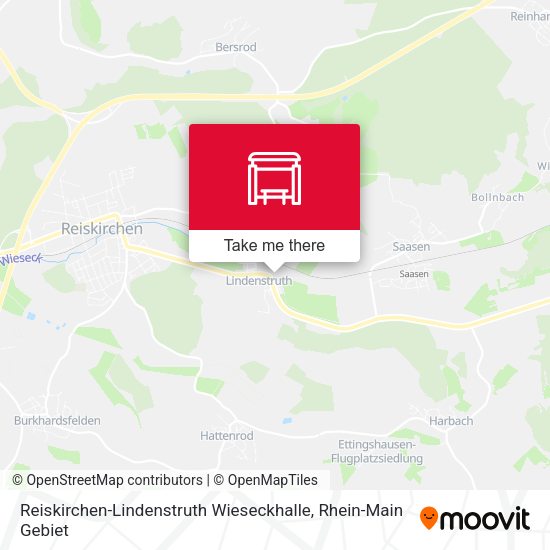 Reiskirchen-Lindenstruth Wieseckhalle map