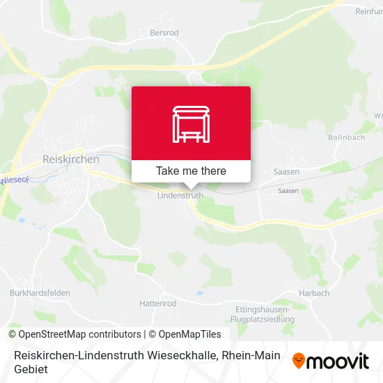 Карта Reiskirchen-Lindenstruth Wieseckhalle