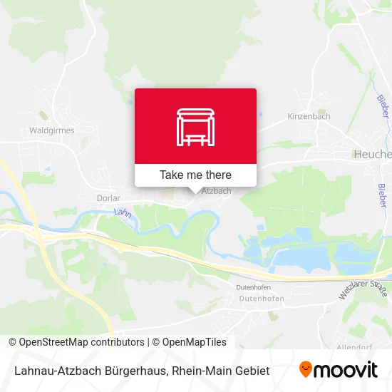 Карта Lahnau-Atzbach Bürgerhaus