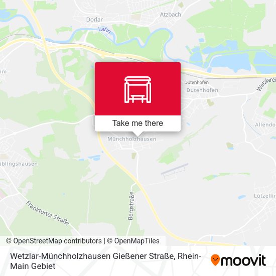 Wetzlar-Münchholzhausen Gießener Straße map