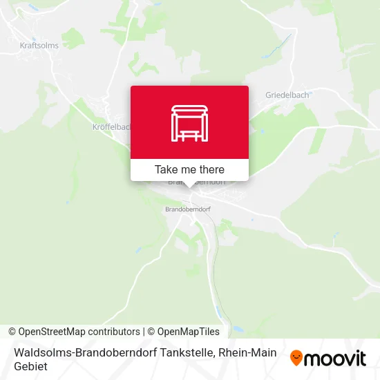 Карта Waldsolms-Brandoberndorf Tankstelle