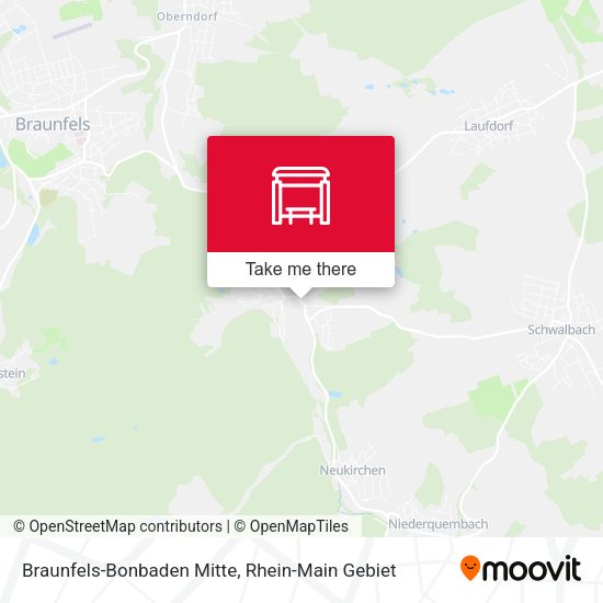 Braunfels-Bonbaden Mitte map