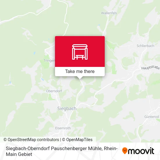 Карта Siegbach-Oberndorf Pauschenberger Mühle