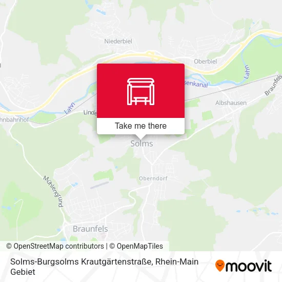 Карта Solms-Burgsolms Krautgärtenstraße