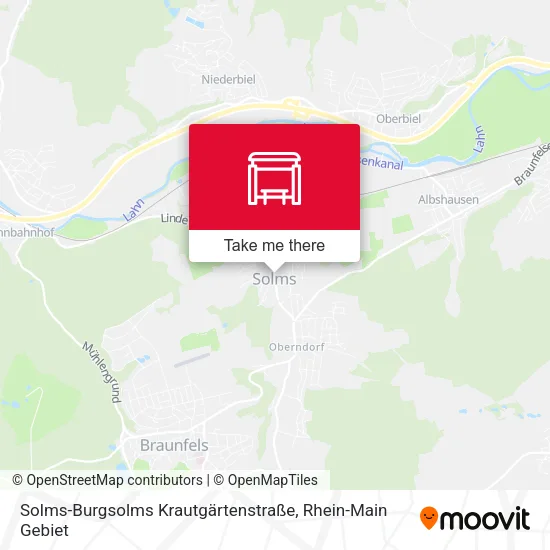 Карта Solms-Burgsolms Krautgärtenstraße