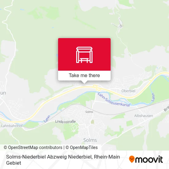 Карта Solms-Niederbiel Abzweig Niederbiel