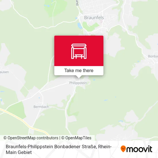 Карта Braunfels-Philippstein Bonbadener Straße