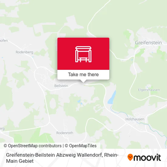 Карта Greifenstein-Beilstein Abzweig Wallendorf