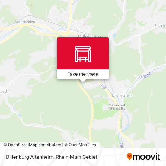 Карта Dillenburg Altenheim