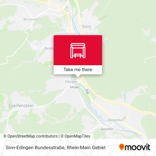 Карта Sinn-Edingen Bundesstraße