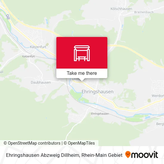 Карта Ehringshausen Abzweig Dillheim