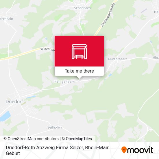 Driedorf-Roth Abzweig Firma Selzer map