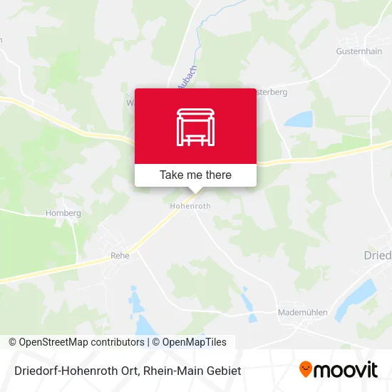 Карта Driedorf-Hohenroth Ort
