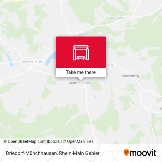 Driedorf-Münchhausen map