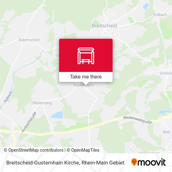 Breitscheid-Gusternhain Kirche map