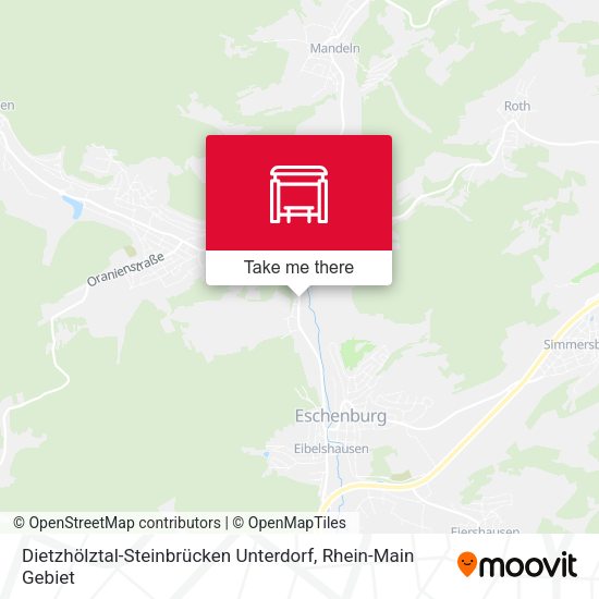 Dietzhölztal-Steinbrücken Unterdorf map