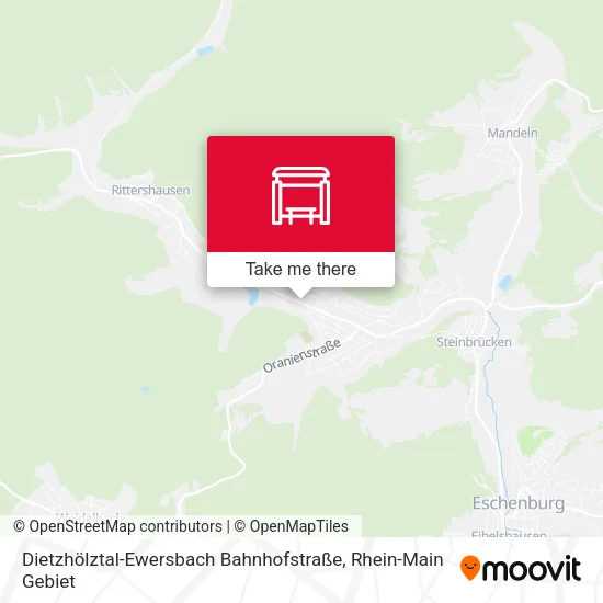 Карта Dietzhölztal-Ewersbach Bahnhofstraße