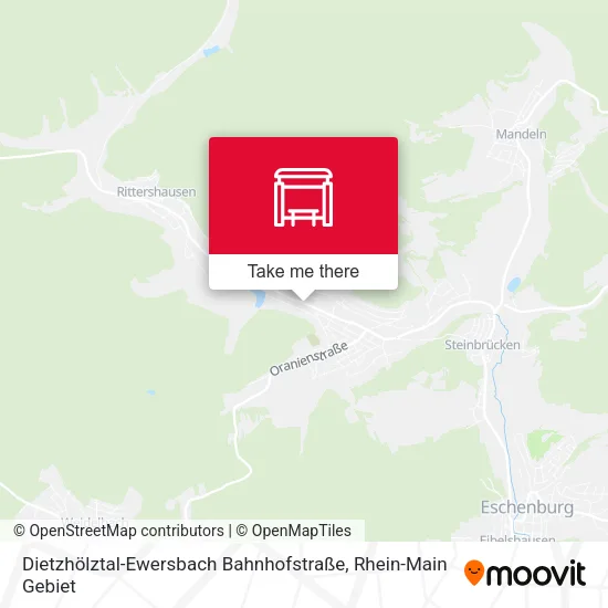 Карта Dietzhölztal-Ewersbach Bahnhofstraße