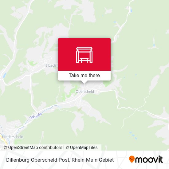 Dillenburg-Oberscheld Post map