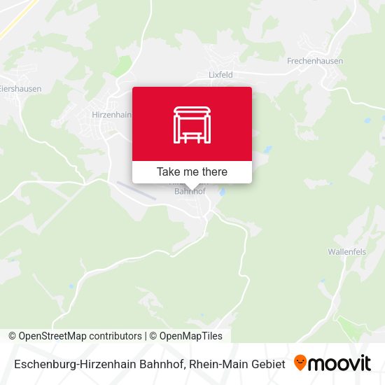 Eschenburg-Hirzenhain Bahnhof map