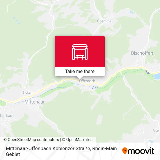 Карта Mittenaar-Offenbach Koblenzer Straße