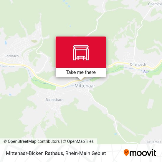 Mittenaar-Bicken Rathaus map