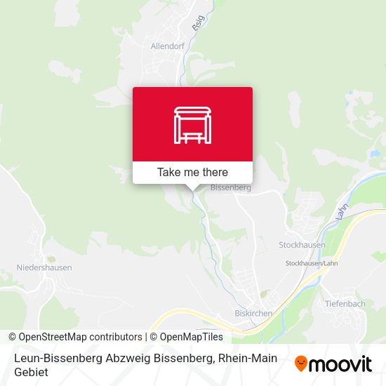 Карта Leun-Bissenberg Abzweig Bissenberg