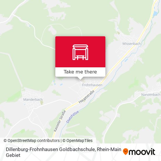 Карта Dillenburg-Frohnhausen Goldbachschule