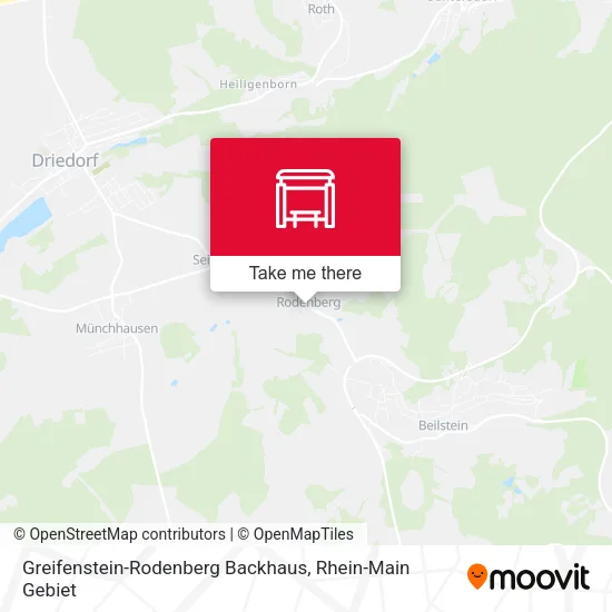 Карта Greifenstein-Rodenberg Backhaus