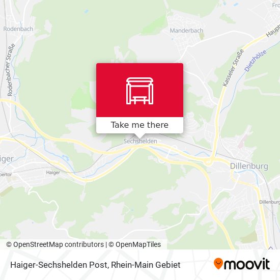 Карта Haiger-Sechshelden Post