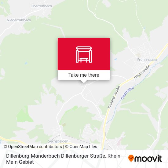 Dillenburg-Manderbach Dillenburger Straße map