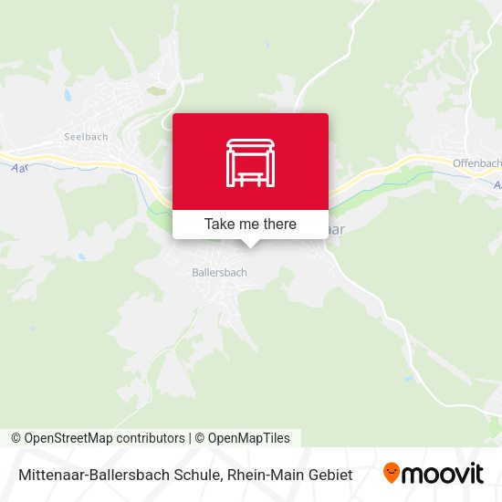 Карта Mittenaar-Ballersbach Schule