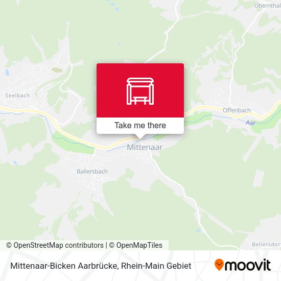Mittenaar-Bicken Aarbrücke map