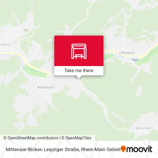 Карта Mittenaar-Bicken Leipziger Straße