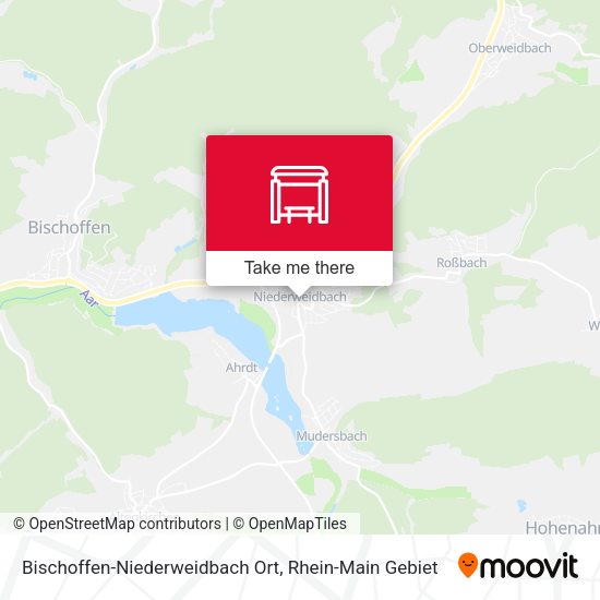 Bischoffen-Niederweidbach Ort map