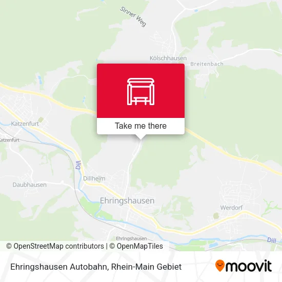 Карта Ehringshausen Autobahn