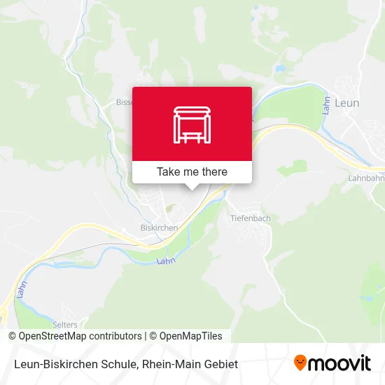 Leun-Biskirchen Schule map