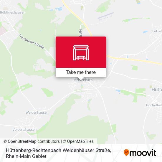 Hüttenberg-Rechtenbach Weidenhäuser Straße map