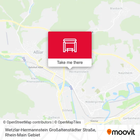 Карта Wetzlar-Hermannstein Großaltenstädter Straße