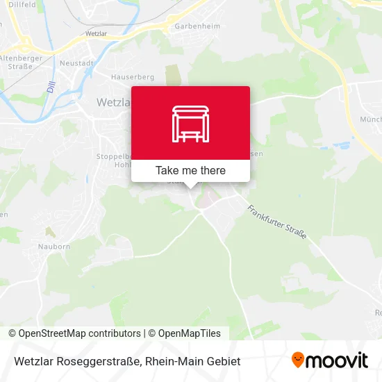 Карта Wetzlar Roseggerstraße