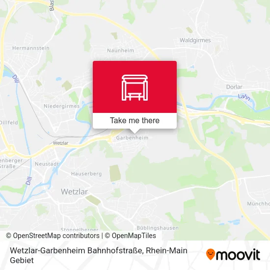 Карта Wetzlar-Garbenheim Bahnhofstraße