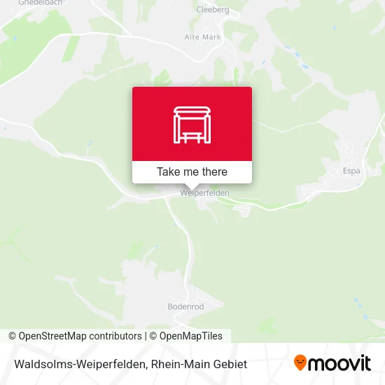 Карта Waldsolms-Weiperfelden