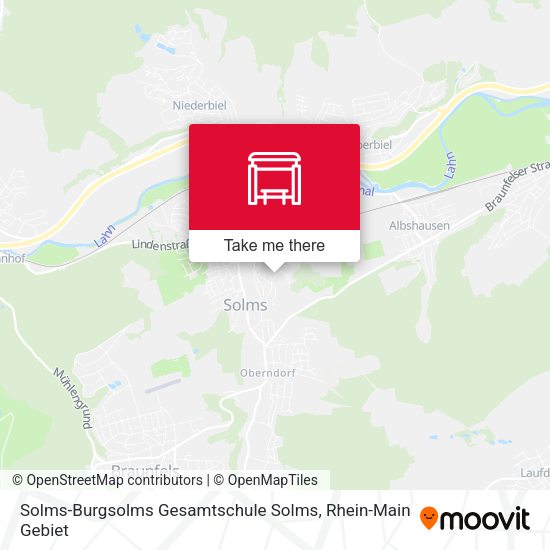 Solms-Burgsolms Gesamtschule Solms map